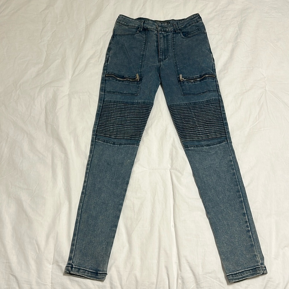 Maniere de voir denim moto jeans size 4 UK 8